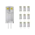 Voordeelpak 10x Noxion LED Bolt G4 0.9W 830 12V | Warm Wit - Vervangt 10W